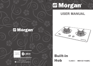 Handleiding Morgan MBH-GC1142(BK) Kookplaat