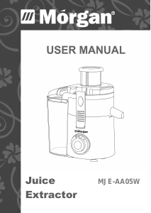 Manual Morgan MJE-AA05W Juicer