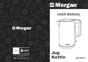 Handleiding Morgan MJK-DW8218 Waterkoker