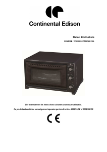 Mode d’emploi Continental Edison CEMF30B Four