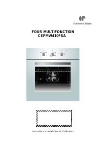 Mode d’emploi Continental Edison CEFMW410FSA Four