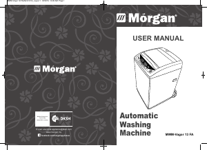 Handleiding Morgan MWM-Vagor 13 FA Wasmachine