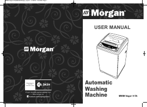 Manual Morgan MWM-Vagor 9 FA Washing Machine