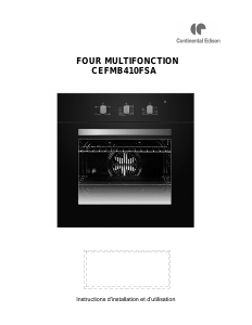 Mode d’emploi Continental Edison CEFMB410FSA Four