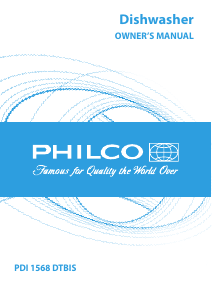 Instrukcja Philco PDI 1568 DTBISX Zmywarka