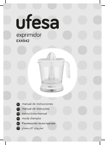 Manual Ufesa EX4942 Citrus Juicer