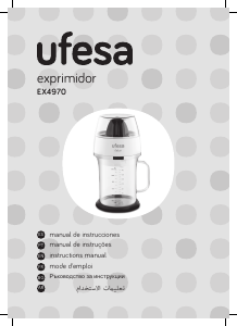 Manual de uso Ufesa EX4970 Exprimidor de cítricos