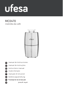 Manual Ufesa MC0470 Coffee Grinder