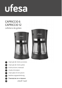 كتيب Ufesa CG7114 Capriccio 6 ماكينة قهوة