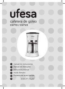 Manual Ufesa CG7123 Máquina de café