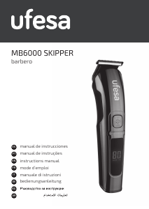 كتيب Ufesa MB6000 Skipper ماكينة قص الشعر