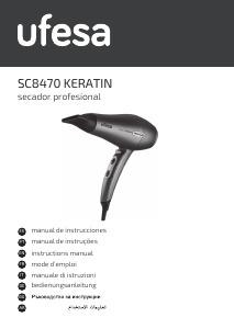 Mode d’emploi Ufesa SC8470 Keratin Sèche-cheveux