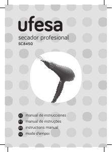 Manual Ufesa SC8450 Secador de cabelo