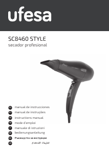 Manual de uso Ufesa SC8460 Style Secador de pelo
