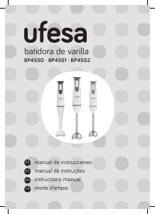 Manual Ufesa BP4550 Hand Blender