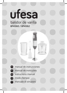 Manual de uso Ufesa BP4560 Batidora de mano