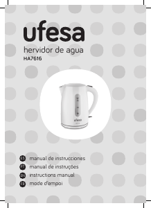 Manual de uso Ufesa HA7616 Hervidor