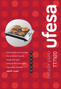 Manual Ufesa TT7920 Grelhador de mesa
