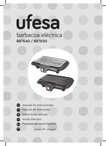 Manual Ufesa BB7650 Grelhador de mesa