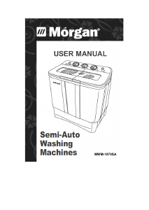 Manual Morgan MWM-1070SA Washing Machine