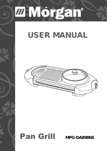 Manual Morgan MPG-DA898NS Table Grill