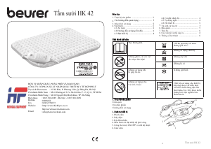 Hướng dẫn sử dụng Beurer HK 42 Tấm sưởi