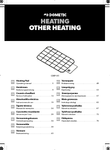 Manual Dometic CMP-H1 Heating Pad