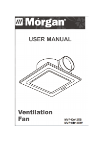 Handleiding Morgan MVF-CA12XS Ventilator