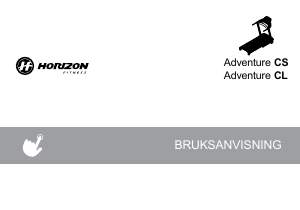 Bruksanvisning Horizon Fitness Adventure CS Löpband