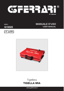 Manuale G3 Ferrari G10025 Tigella Mia Grill a contatto