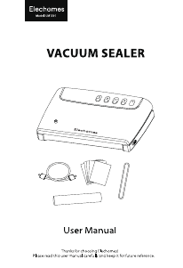 Handleiding Elechomes UM1501 Vacumeermachine