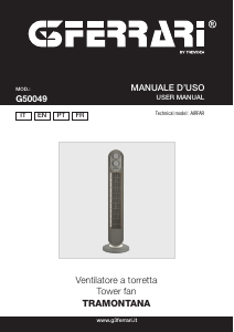 Manuale G3 Ferrari G50049 Tramontana Ventilatore