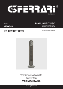 Manual G3 Ferrari G50049 Tramontana Fan