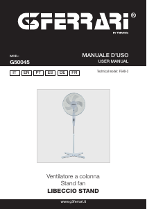 Manuale G3 Ferrari G50045 Libeccio Stand Ventilatore