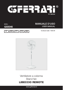 Mode d’emploi G3 Ferrari G50046 Libeccio Remote Ventilateur