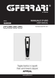 Manual G3 Ferrari G30038 Appeal Hair Clipper