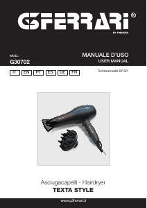 Manual G3 Ferrari G30702 Texta Style Secador de cabelo