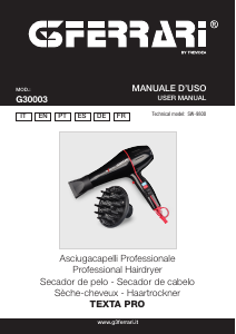 Manual de uso G3 Ferrari G30003 Texta Pro Secador de pelo