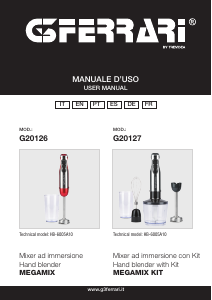 Manual G3 Ferrari G20126 Megamix Hand Blender