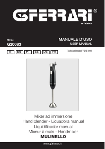 Manuale G3 Ferrari G20083 Mulinello Frullatore a mano