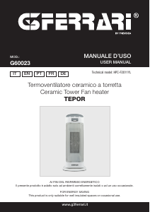 Manual G3 Ferrari G60023 Tepor Heater