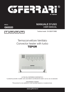 Mode d’emploi G3 Ferrari G60020 Tepor Chauffage