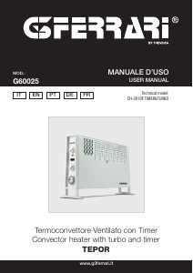 Manual G3 Ferrari G60025 Tepor Aquecedor