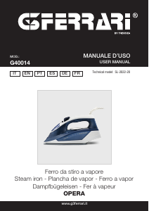 Manual de uso G3 Ferrari G40014 Opera Plancha