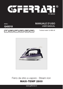 Manual de uso G3 Ferrari G40018 Maxi-Temp 2800 Plancha