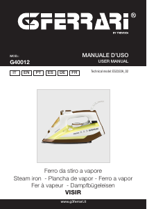Manuale G3 Ferrari G40012 Visir Ferro da stiro