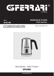 Manual G3 Ferrari G10146 Spuma Milk Frother