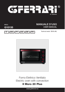 Manual de uso G3 Ferrari G10135 Il Moro Horno