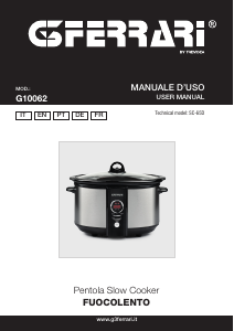 Bedienungsanleitung G3 Ferrari G10062 Fuocolento Slow cooker