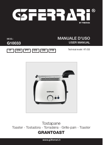 Manuale G3 Ferrari G10033 Grantoast Tostapane